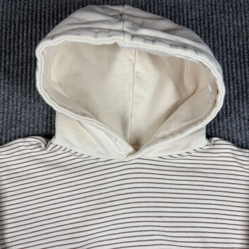 Daily Bebe Kids Striped Hoodie and‎ Joggers Set Cream Brown XL